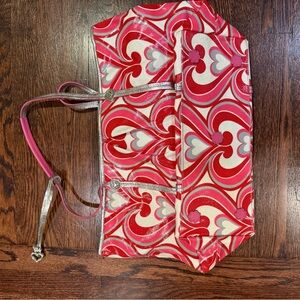 Brighton Red and Pink Travel Bag